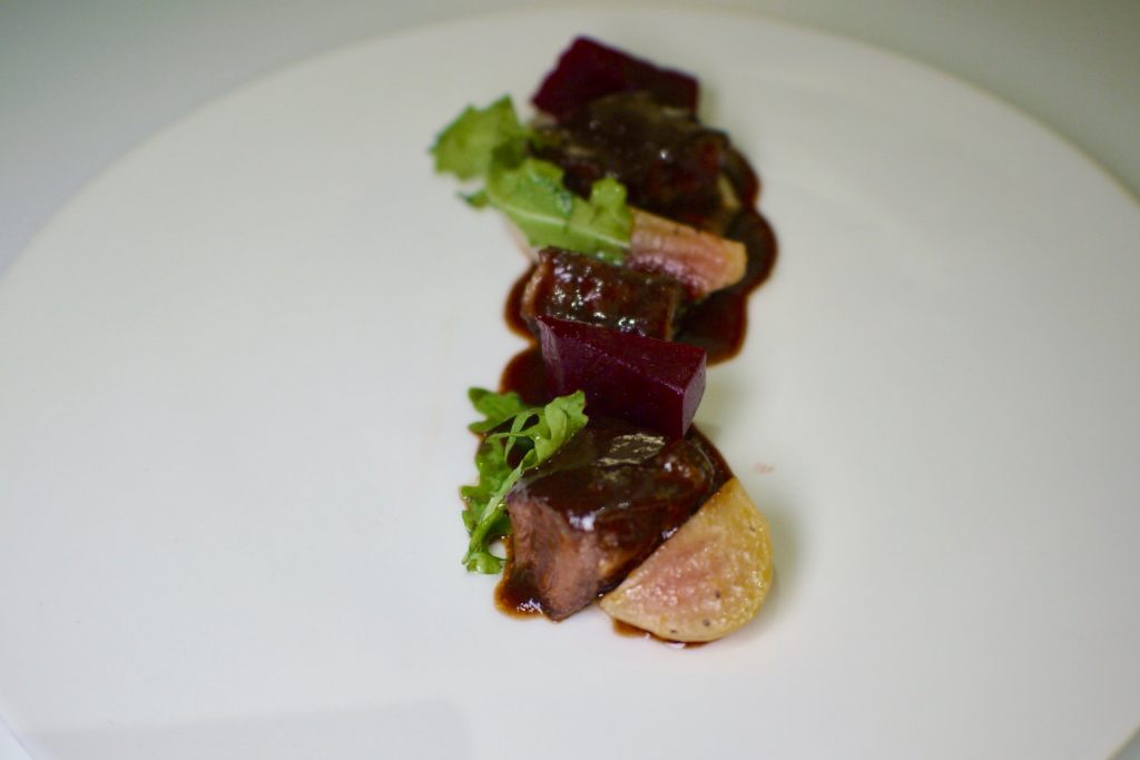 Braised Intercoastal with Jerusalem Artichoke and Beetroot | Soleil's Chef's Table | Soleil