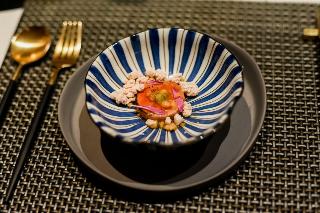 Caramelised Ankimo with Passionfruit Ponzu Granita | Babe - Japas Fun Dining | Food For Thought