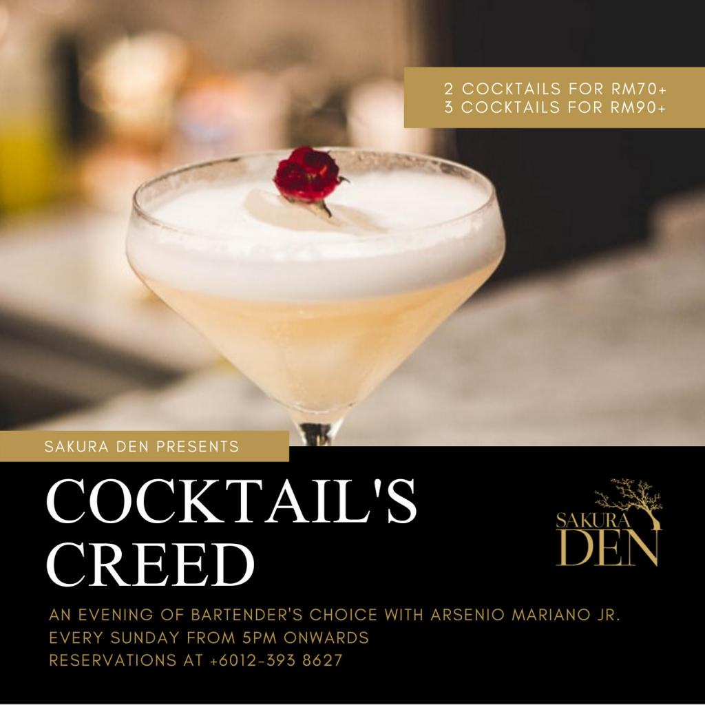 Cocktail's Creed | Sakura Den | Food For Thought