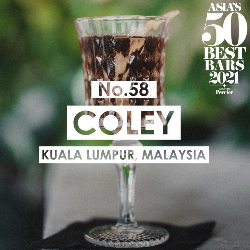 Coley Cocktail Bar | Asia's 50 Best Bars 2021 | Food For Thought