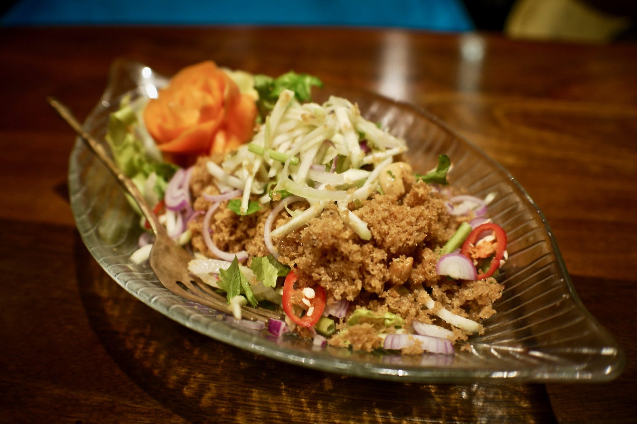 Crispy Fish Salad | Ekkamai | Food For Thought