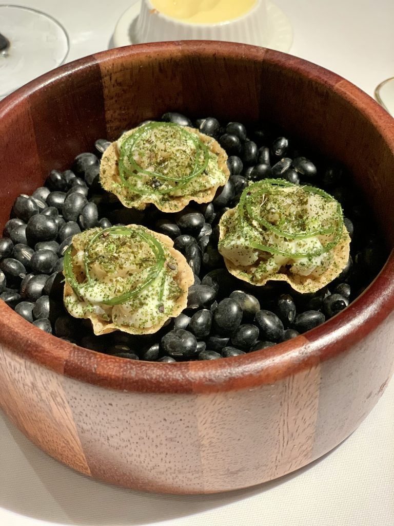 Cured Mackerel Tartlet | DC Restaurant Dom Perignon Pairing | Food For Thought