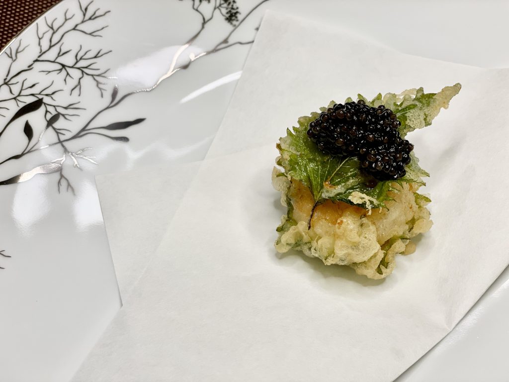 Diver Scallop Tempura Landscape | Franco-Chinois Menu | DC Restaurant