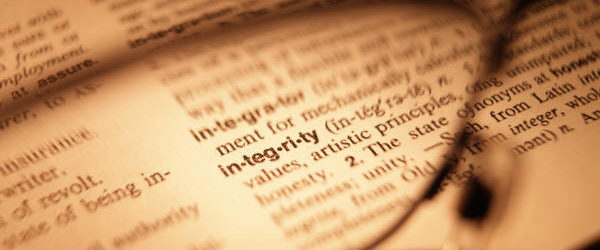 Food For Thought - Integrity - Dictionary