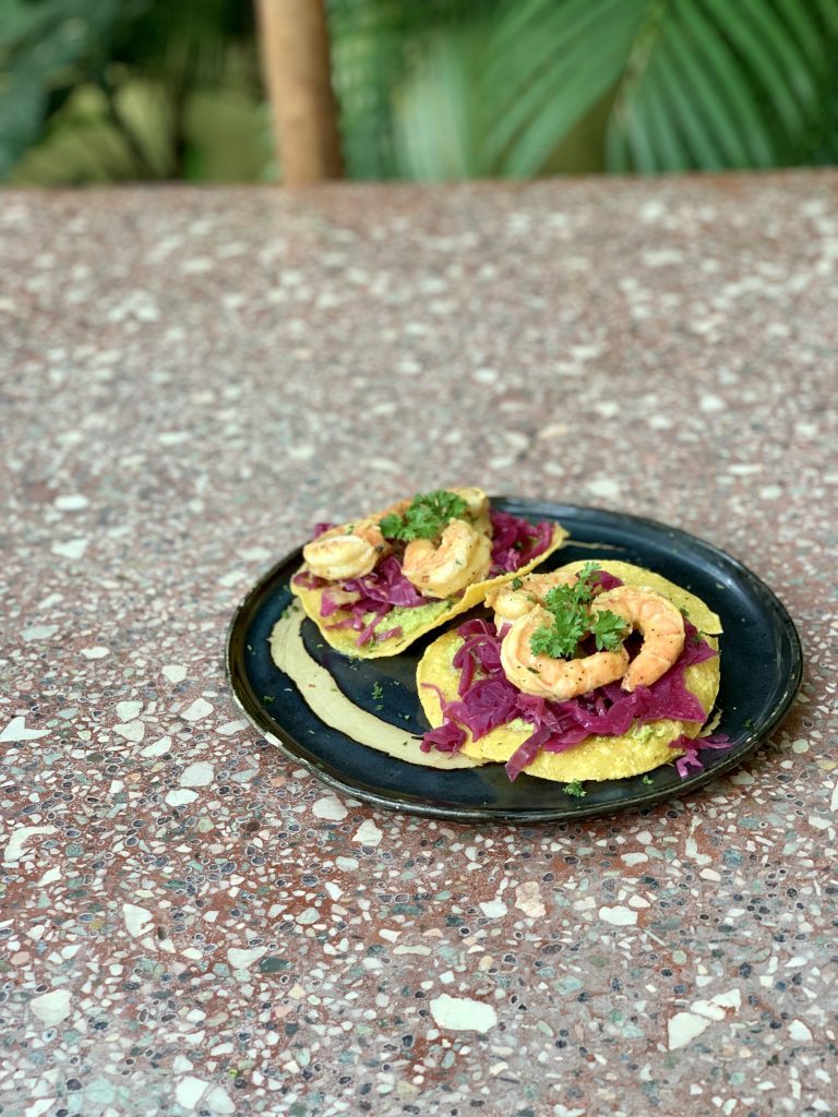 Guava Glazed Prawn Tostadas | JOLOKO | Food For Thought