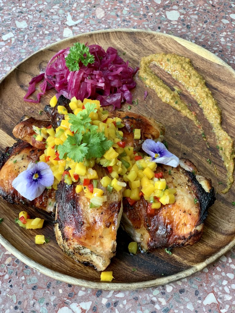 Jamaican Jerk Chicken with Mango Relish | JOLOKO | Food For Thought