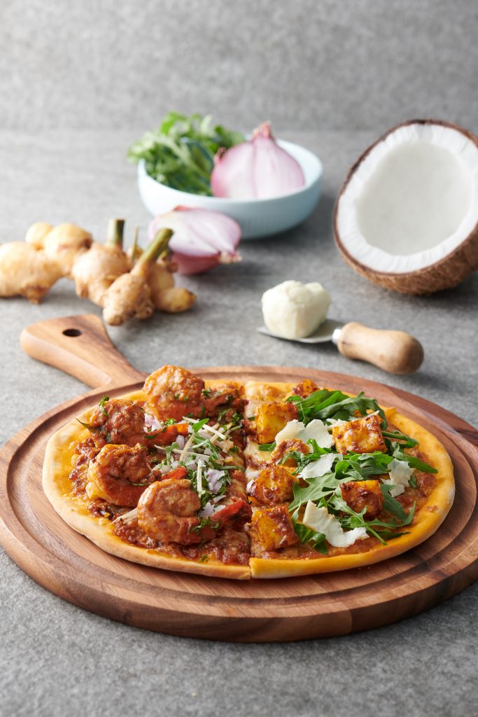 Kerala Prawn pizza _ Butter Paneer pizzaAmma's Potion | Gin Rik Sha | Food For Thought.jpg