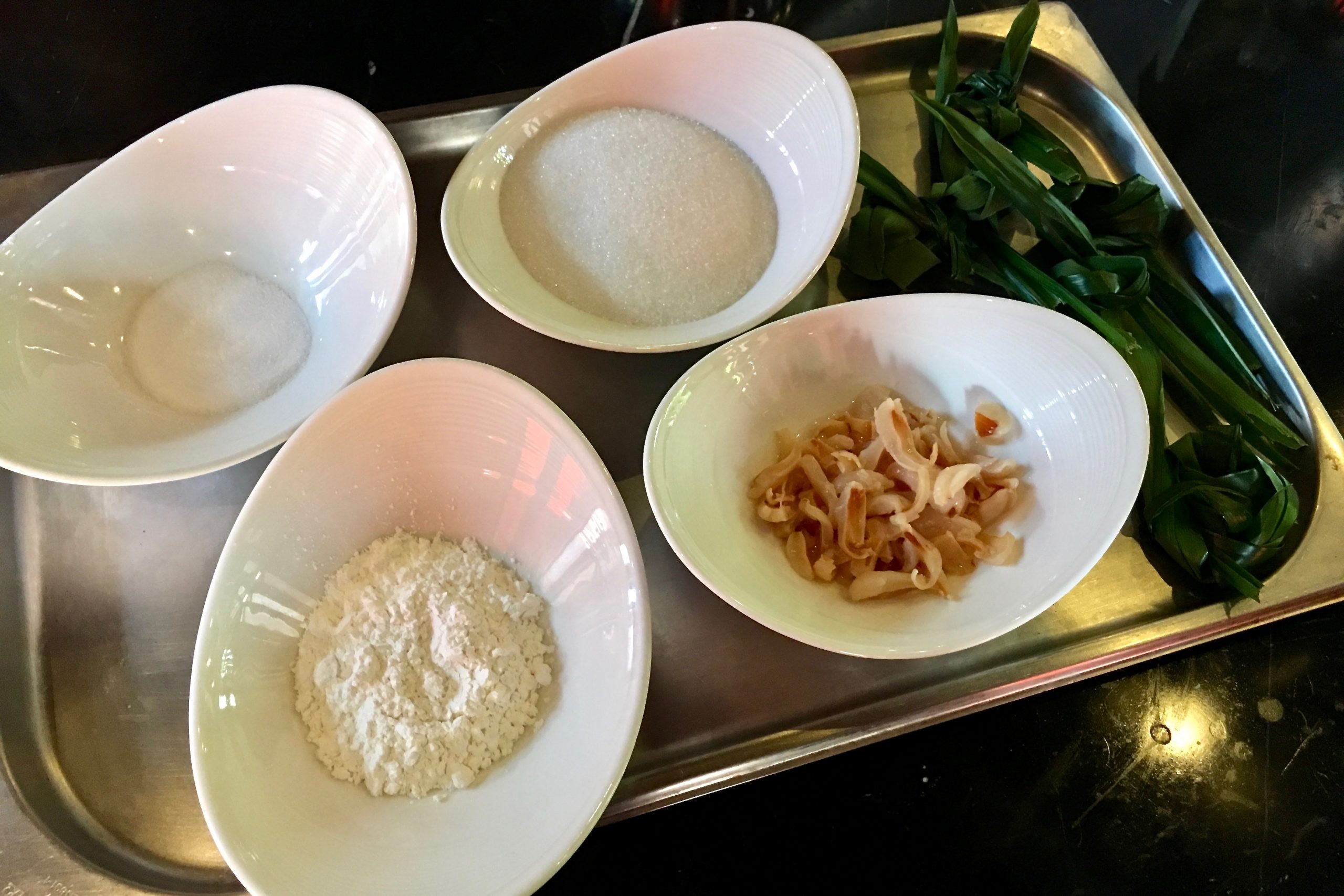 Khanom Tako Ingredients | Cooking Class | 137 Pillars House | Food For Thought