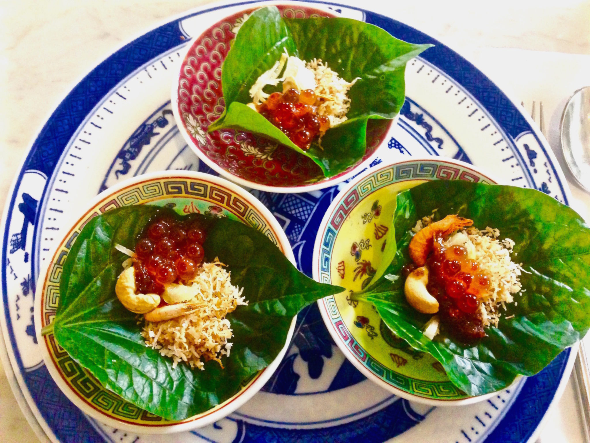 Miang Kham of Salmon Roe - Kebaya House - Food For Thought