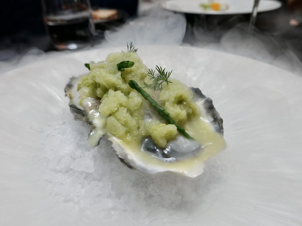 Miyagi Oyster | Skillet at 163 x Perrier Jouét | Food For Thought