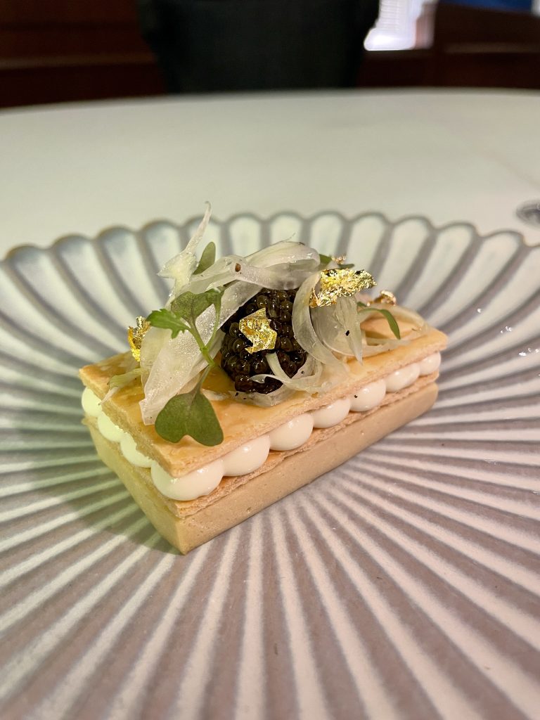 Onion Mille Feuille | Restaurant Blanc | Macalister Mansion | Food For Thought