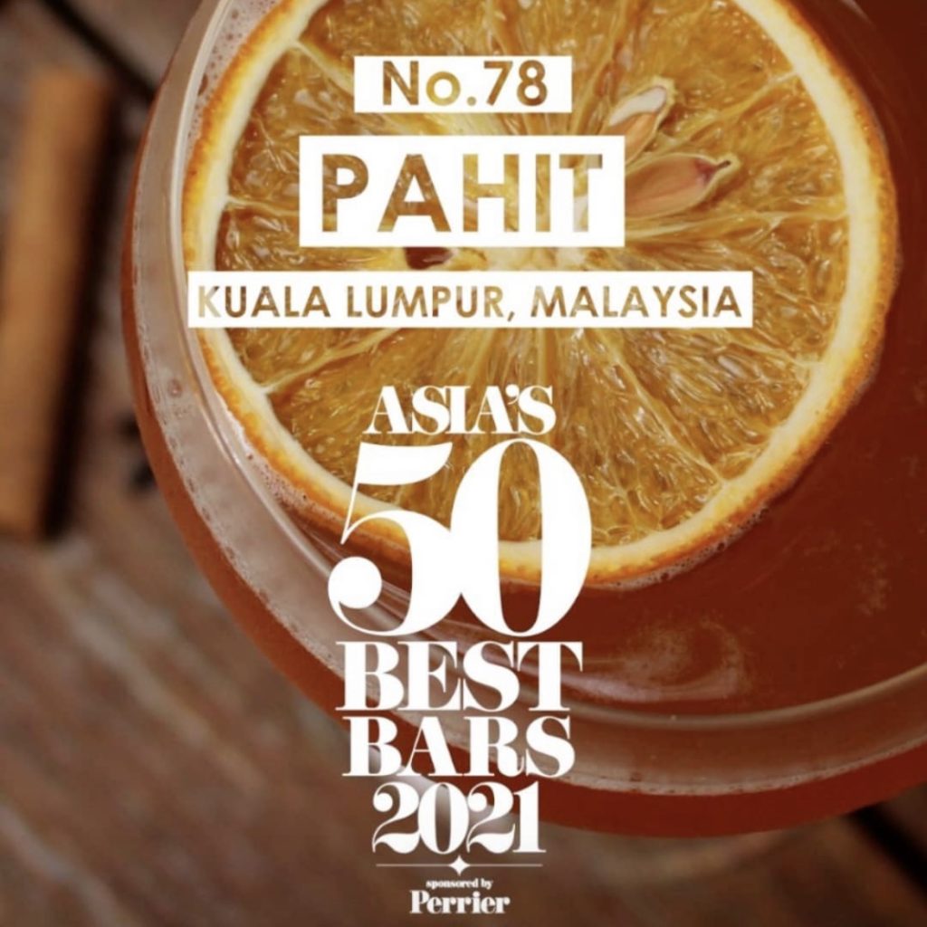 Pahit | Asia's 50 Best Bars 2021 | Food For Thought