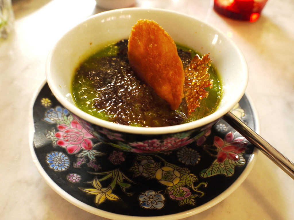 Pandan Creme Brulee - Kebaya House - Food For Thought