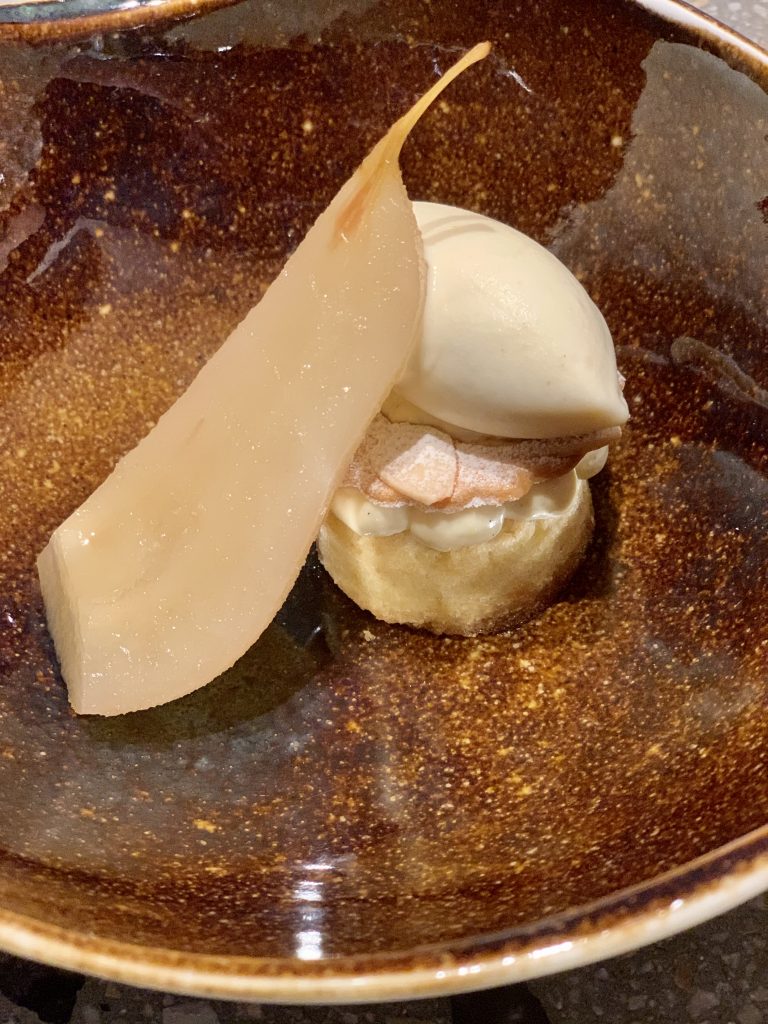 Pears & Bentong Ginger | DC Restaurant Dom Perignon Pairing | Food For Thought