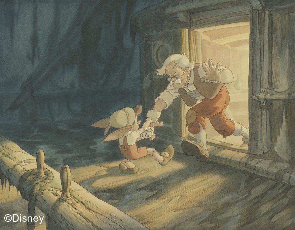 Pinocchio, 1940, Concept art, Gustaf Tenggren © Disney | Food For Thought