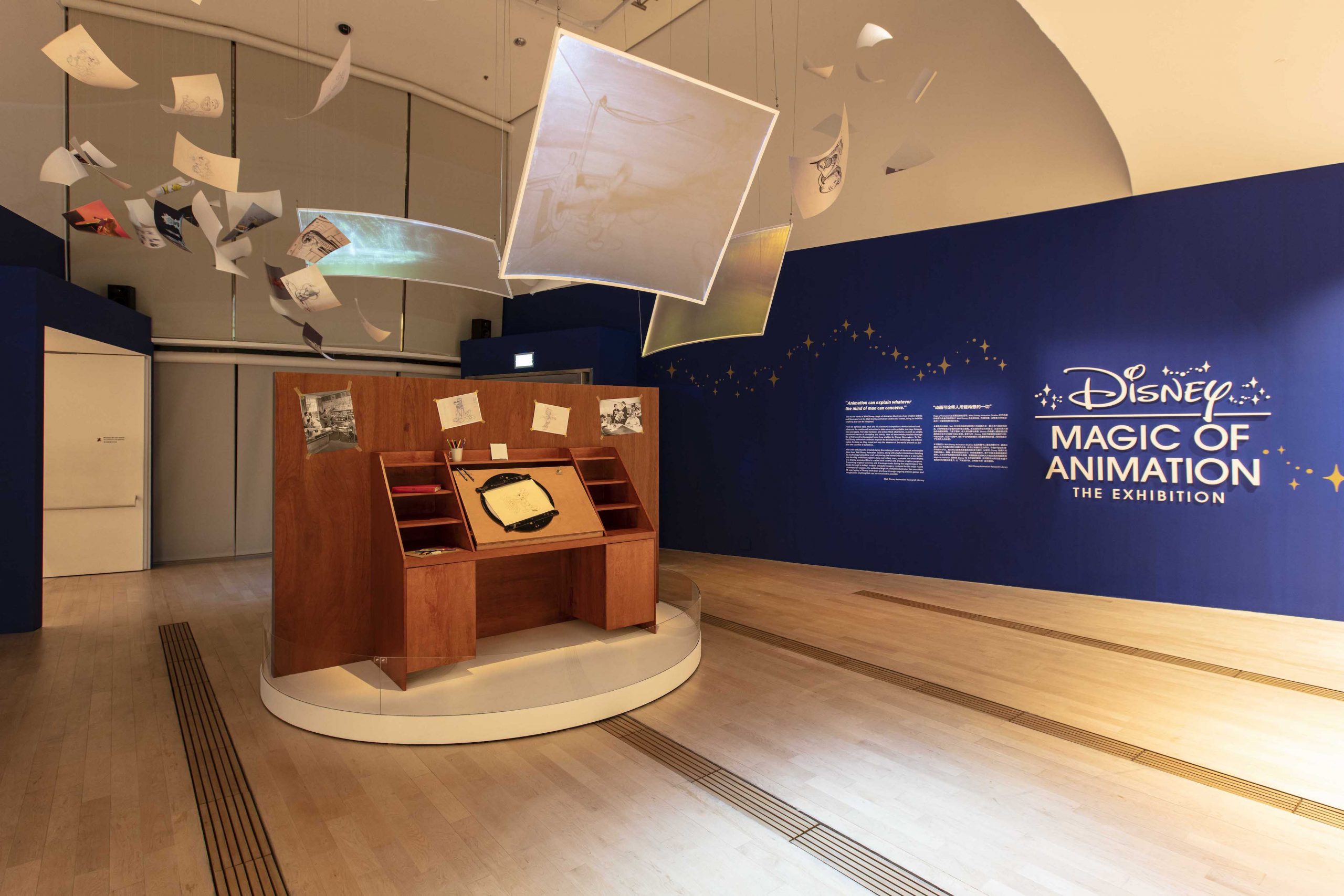 Replica of Disney's animator's desk at the entrance of Disney Magic of  Animation (Credit to Marina Bay Sands and Disney) | Food For Thought | Food  For Thought