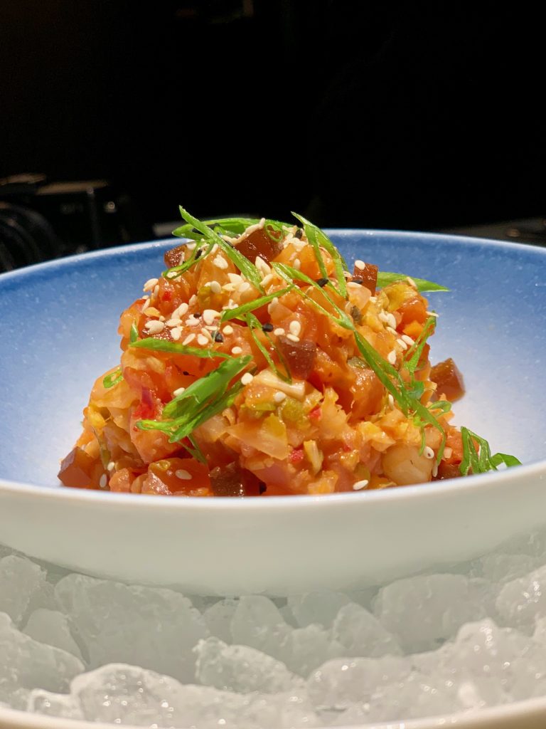 Salmon & Tuna Kimchi Tartare | Sabayon by EQ | Food For Thought