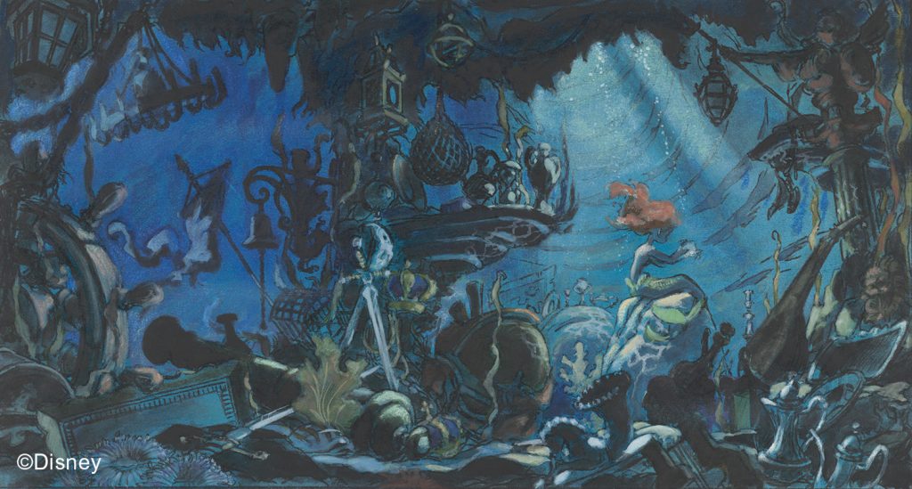 The Little Mermaid, 1989, Concept art, Michael Peraza, Jr. © Disney | Food For Thought